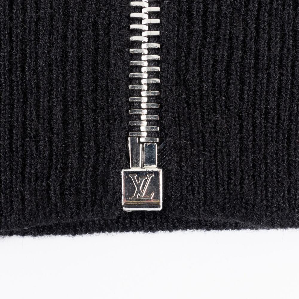 Exclusive Louis Vuitton Cashmere Zip-Up Hoodie Men's Small Black - Picture 6 of 13